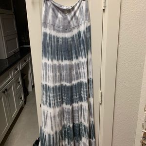 Tye-dye maxi skirt